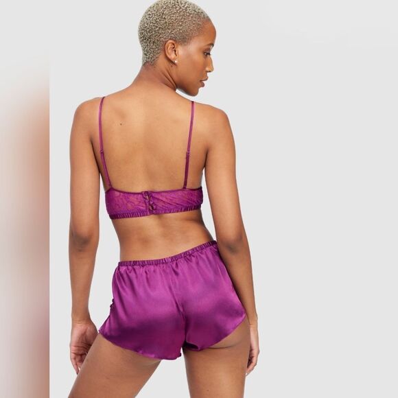 COPY - Delphine Satin And Lace Sleep Set - Picture 2 of 5